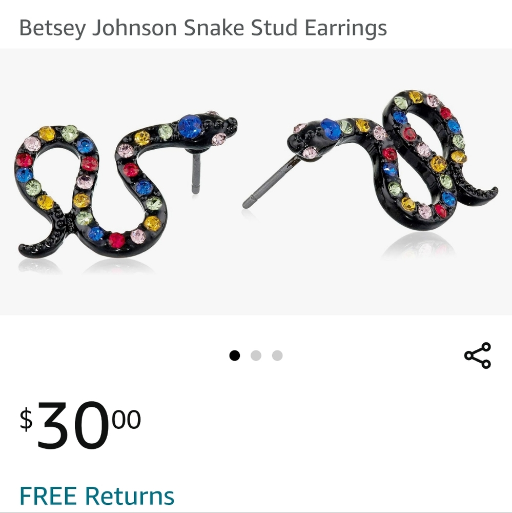 Betsey Johnson Snake muti colored
